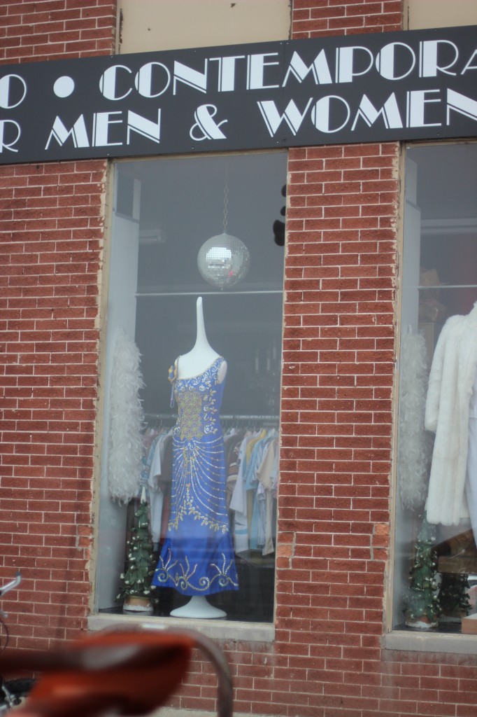 Peacock Dress at Decades Vintage, SLC