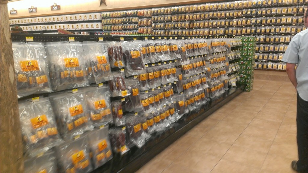 Walking with Cake: Buc-ee's jerky aisle