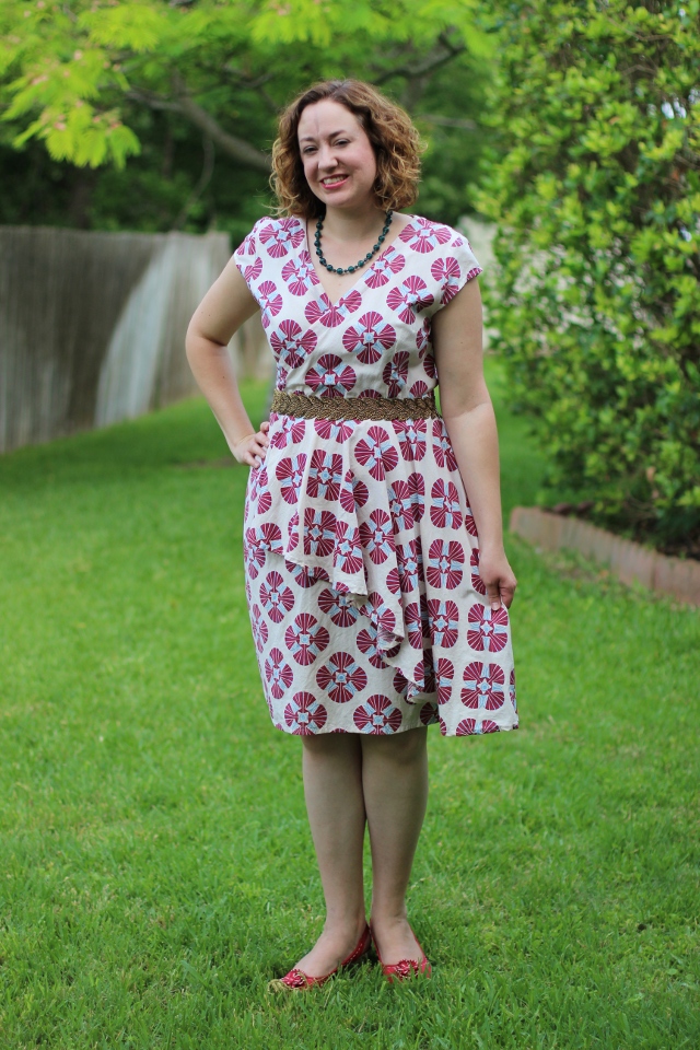 Walking with Cake: Jin Ju Red Ruffle Dress by Mata Traders