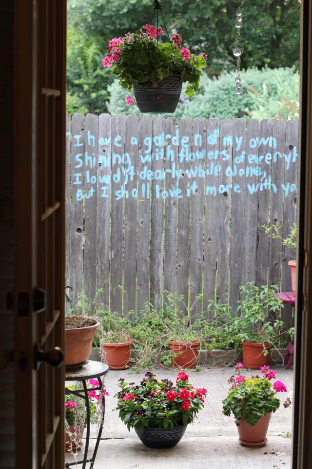 Walking with Cake: Evening garden