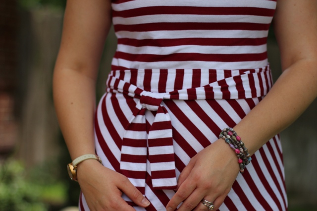 Walking with Cake: Belt detail of Riviera Romance dress