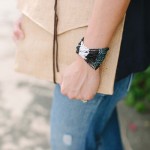 Walking with Cake: Colorblock Dangle Bracelet by Market Colors