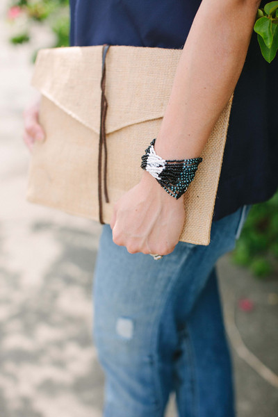 Walking with Cake: Colorblock Dangle Bracelet by Market Colors