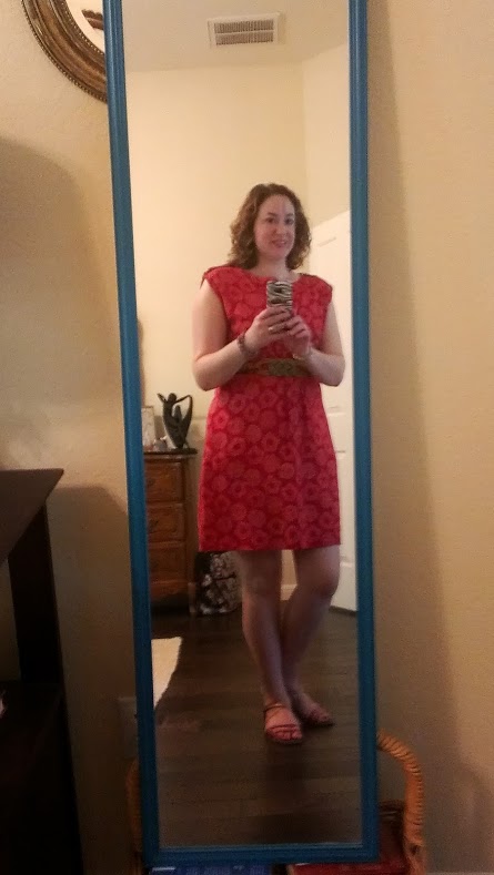 Walking with Cake: Red dress