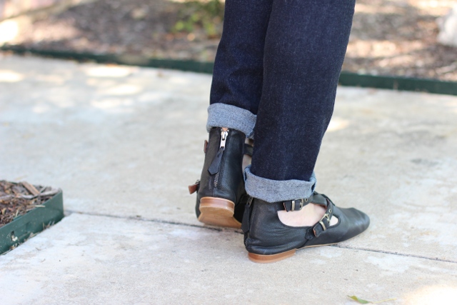 Walking with Cake: Back of Adelena Buckled Booties