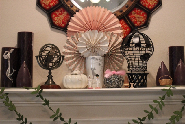 Walking with Cake: Fall mantel Walking with Cake: Fall mantel