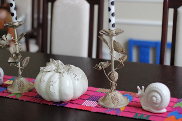 Walking with Cake: Fall table detail