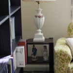 Walking with Cake: Lamp and end table