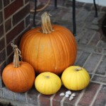 Walking with Cake: Pumpkins on our porch