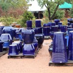 Walking with Cake: Sea of Blue Pots