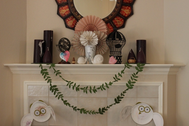 Walking with Cake: Early Spring Mantel