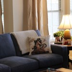 Walking with Cake: Ivory curtains