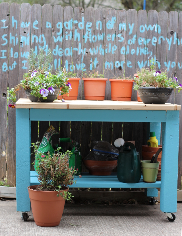 Walking with Cake: My turquoise table