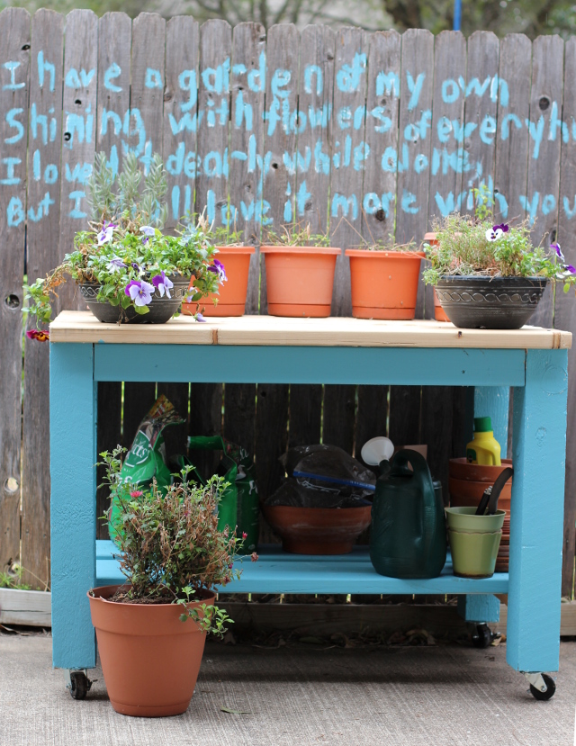 Walking with Cake: My turquoise table
