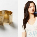 (The Sahara Cuff by Winifred Grace and The Visit Capri Tee by Sol Angeles, via Anthropologie.)