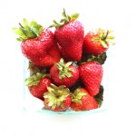 (Local strawberries.)