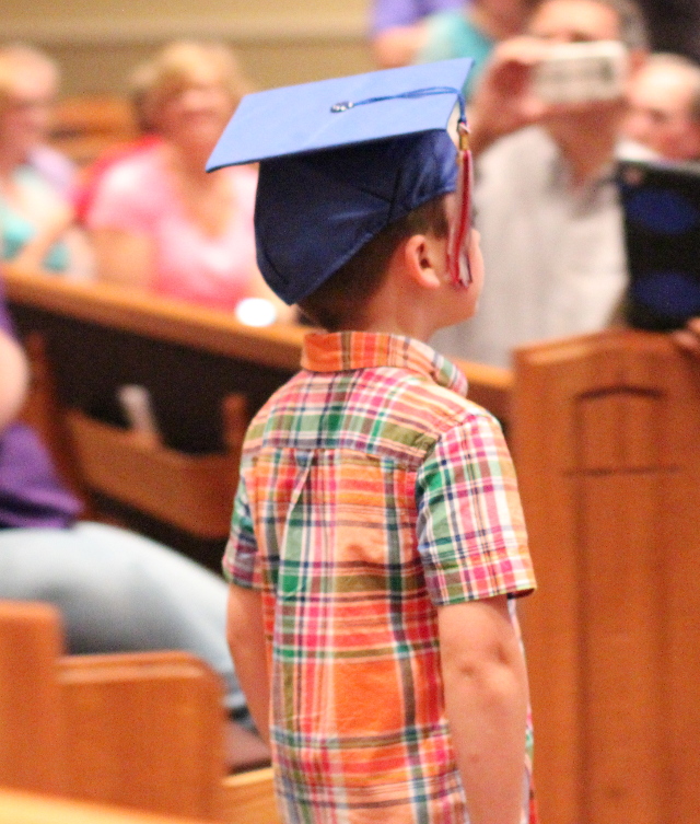 Walking with Cake: James graduating