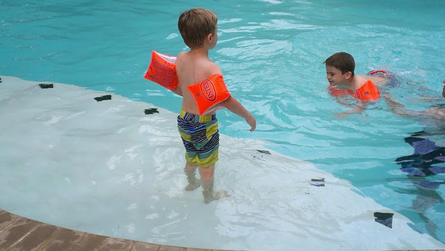 Walking with Cake: Boys swimming