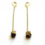 Walking with Cake: Frivolity Pyrite Nugget Earrings