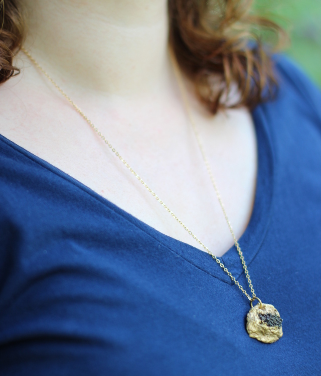 Walking with Cake: Frivolity Pyrite Chunk Necklace