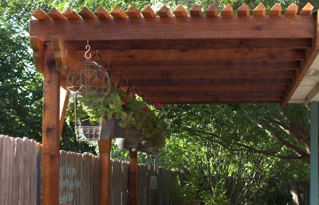 Walking with Cake: Pergola sideview