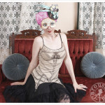 Walking with Cake: Vintage Trapeze Tank with Garters by Carousel Ink