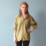 (Brown Bag Vintage's Olive Green Utility Top.)