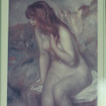 Walking with Cake: Renoir Bather on a Rock Print