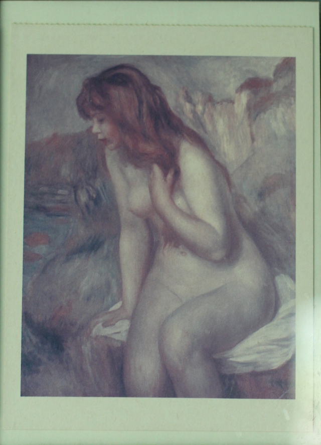 Walking with Cake: Renoir Bather on a Rock Print