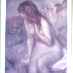 Walking with Cake: Renoir Bather on a Rock Print
