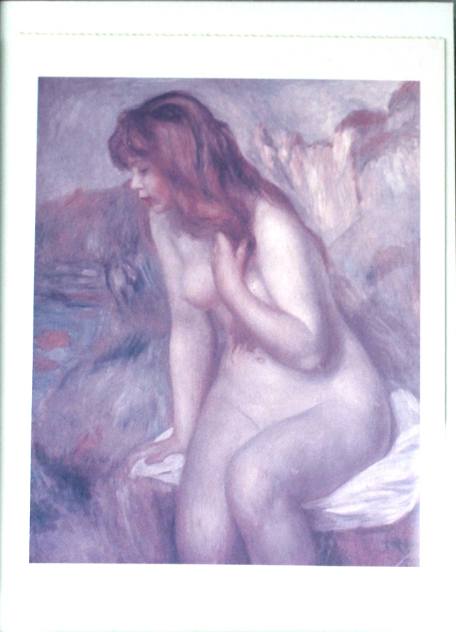 Walking with Cake: Renoir Bather on a Rock Print