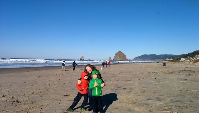 Walking with Cake: Haystack Rock, Cannon Beach, Oregon