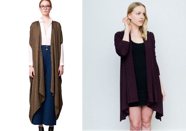 Walking with Cake: Ethical Alternative to Rodebjer, Seamly's Plum Wrapped Cardigan