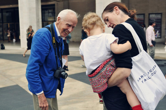 Walking with Cake: Bill_Cunningham_at_Fashion_Week_photographed_by_Jiyang_Chen, via Wikipedia