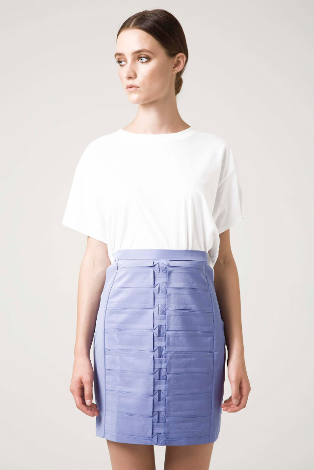 Walking with Cake: Rakha Lilac Pleated Skirt