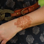 (My henna tattoo now.)