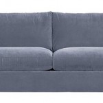 (Crate and Barrel's Axis II 2-Seat Sofa in Indigo. We're getting the 3-seat version.)