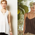 (The Calla Tunic by Left of Center and the Layered Willow Cami by Stark X, via Anthropologie.)