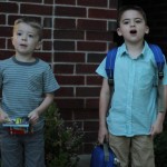 (James' first day of kindergarten.)