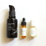 (A few of the serums I've tried lately.)